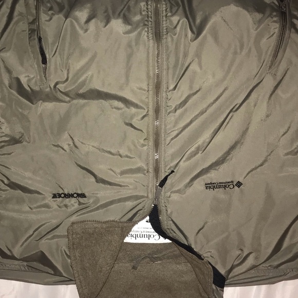 Columbia Track Bomber Jacket (Olive Color) - Picture 2 of 4